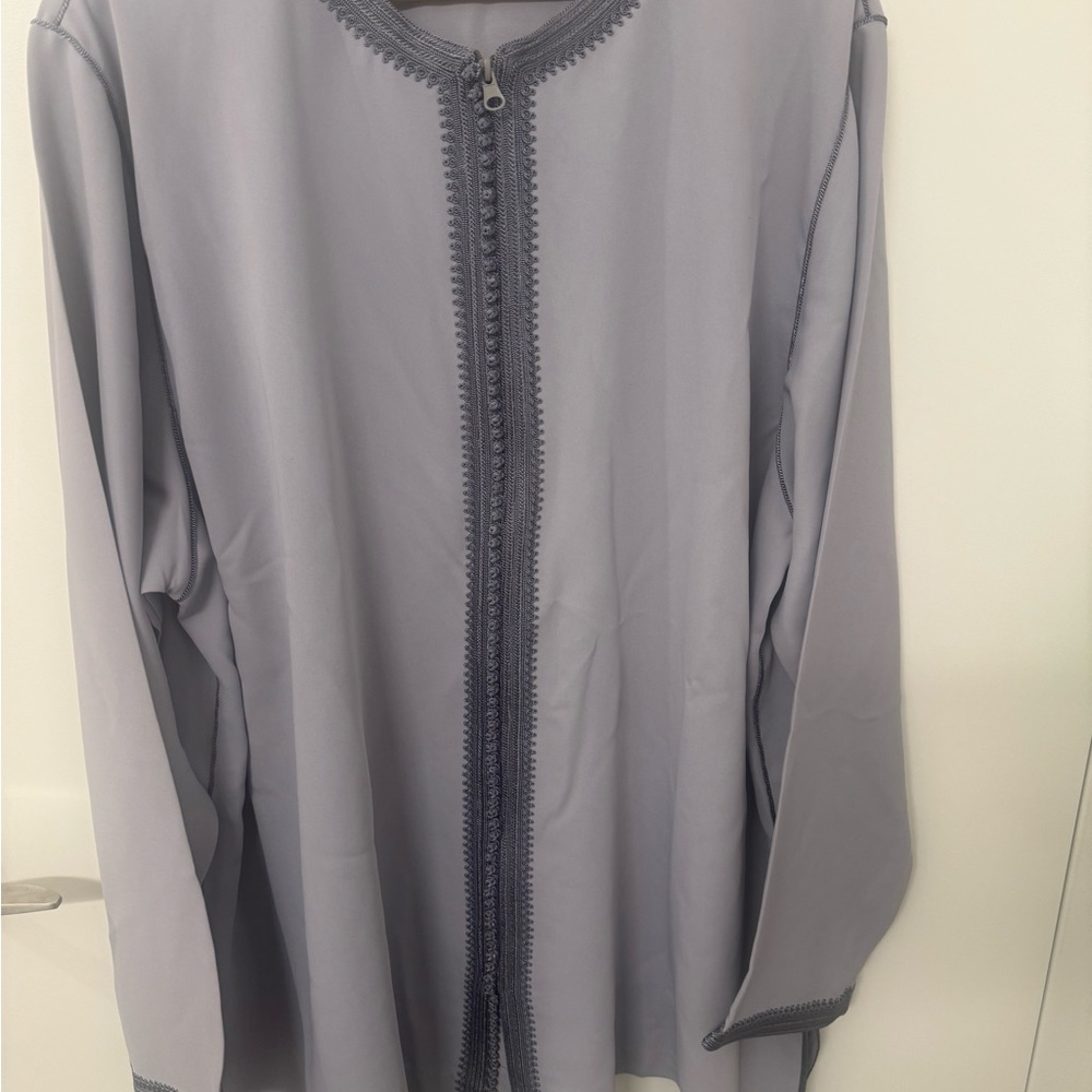 Moroccan traditional jabador gray
